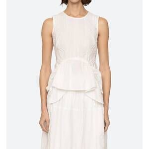 NEW SEA camden tank top in white